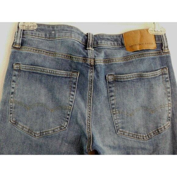American Eagle Jeans Next Level Flex Slim Straight Zipper Fly Denim Size 29 x 32 - Picture 1 of 12
